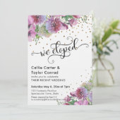 We hebben Typografie, Wildflower, Gold Confetti Kaart (Staand voorkant)