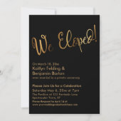 We hebben uitgeput! Gold- en Black Post Wedding-fe Kaart (Voorkant)