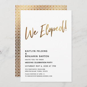 We hebben uitgeput! Minimale Gold Calligraphy Cele Kaart