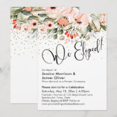 We hebben uitgeput! Typografie, Blush Florals Gold Kaart (Voorkant / Achterkant)