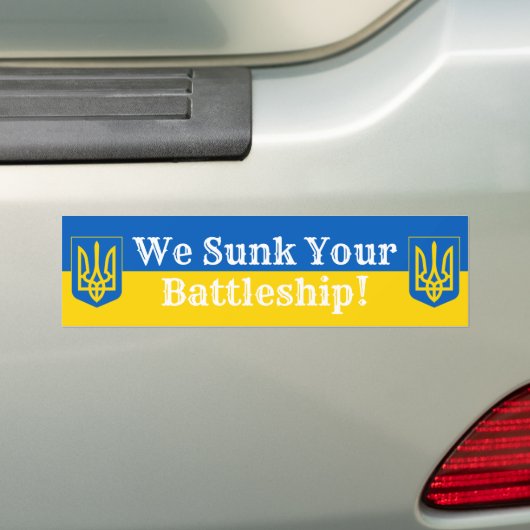 We hebben uw slagschip Oekraïense drietand tot zin Bumpersticker (Op auto)