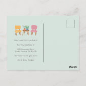 We hebben verhuisd adreswijziging Schattigee woonk Briefkaart (Achterkant)