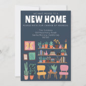 We hebben verhuisd adreswijziging Schattigee woonk Kaart (Voorkant)