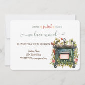 We hebben verhuisd,  brievenbus, Flowers, Striped (Voorkant)