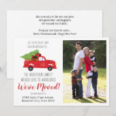 We hebben verhuisd Kerst Truck Foto Vakantie Verhu Aankondiging (Voorkant / Achterkant)