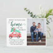 We hebben verhuisd kerstauto foto vakantie verhuiz aankondiging (Staand voorkant)