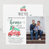 We hebben verhuisd kerstauto foto vakantie verhuiz aankondiging (Voorkant / Achterkant)