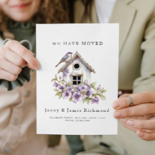 We hebben verhuisd - Nieuw adres I Bird house Aankondiging