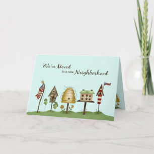 We hebben verhuisd / Nieuw adres Vogelhuizen & Vla Aankondiging