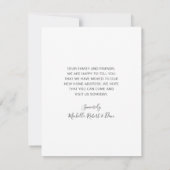 We hebben verhuisd Siamese kat huisdier script nie Aankondiging (Achterkant)