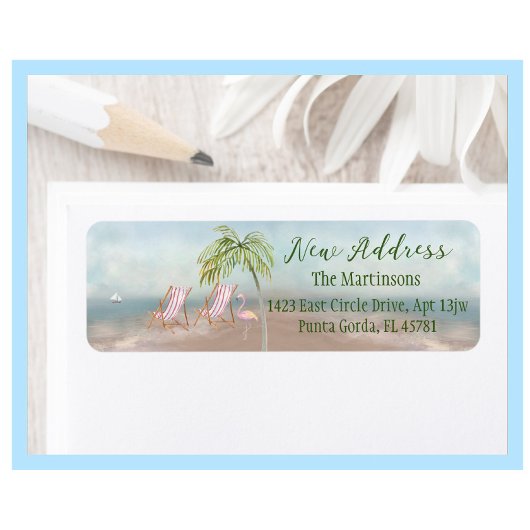 We hebben verhuisd strand nieuw adres verhuisd ret etiket