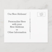 "We hebben verplaatst" Briefkaart voor adreswijzig (Achterkant)