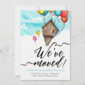 We hebben verplaatst leuke moderne nieuwe adres Wa Aankondiging (Voorkant)