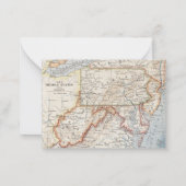 We hebben Virginia New Jersey Map Moving Notitiekaartje (Achterkant)