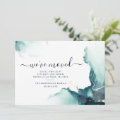 We hebben Waterverf Agate Moving Announcement verp Aankondiging (Staand voorkant)