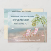 We hebben Waterverf Beach Moving Announcement verp Aankondiging (Voorkant / Achterkant)