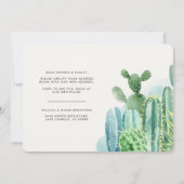 We hebben Waterverf Cacti Moving Announcement verp Aankondiging (Achterkant)