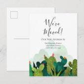 We hebben Waterverf Cactus Cacti Moving Briefkaart (Voorkant / Achterkant)