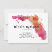 We hebben Waterverf Florida State verplaatst Aankondiging (Voorkant)