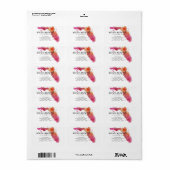 We hebben Waterverf Florida State verplaatst Etiket (Full Sheet)