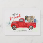 We hebben Waterverf Modern Moving Aankondiging (Voorkant / Achterkant)