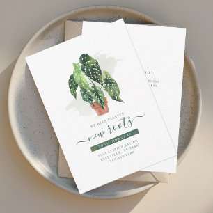 We hebben Waterverf Moving Announcement verplaatst Notitiekaartje