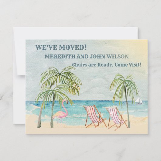 We hebben Waterverf Ocean Beach Budget Move verpla Aankondiging (Voorkant)