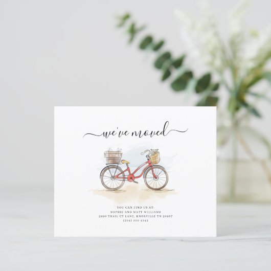 We hebben Waterverf script verhuisaankondiging ver (Staand voorkant)