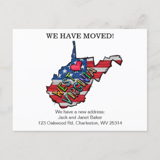 We hebben West-virginia-staten verplaatst Briefkaart