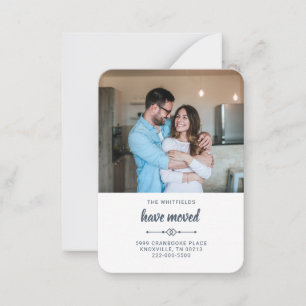 We hebben wijziging van adresfoto's verplaatst notitiekaartje