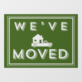 We hebben Windows Cling verplaatst Raamsticker