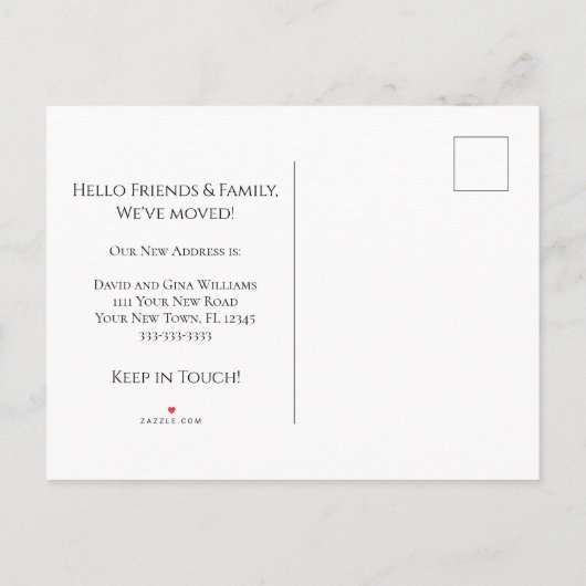 We hebben Zand Dollar Lichtblauw Nautisch Strand v Aankondigingskaart (Achterkant)