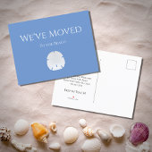 We hebben Zand Dollar Lichtblauw Nautisch Strand v Aankondigingskaart