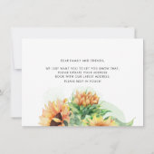 We hebben Zonnebloem-bloem-bewegende aankondiging  (Achterkant)