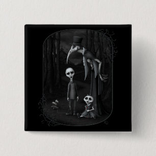 We Herfsten allemaal naar beneden Vierkante Button 5,1 Cm