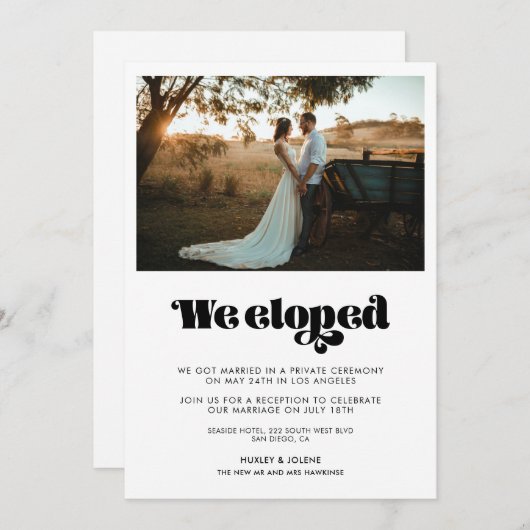 We hielden  retro script aankondiging (Voorkant / Achterkant)