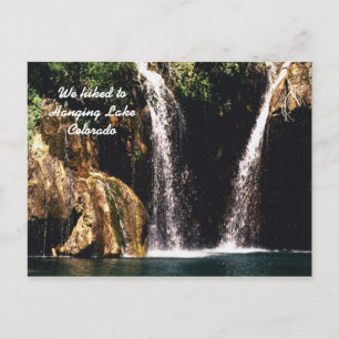 We hikken naar Hanging Lake, Colorado Briefkaart