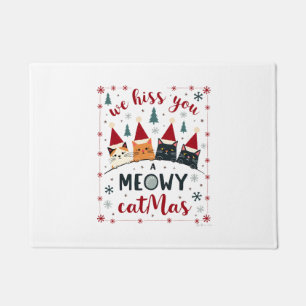 We Hiss U Een Meowy Catmas Grappige Kat Kerst Ugly Deurmat
