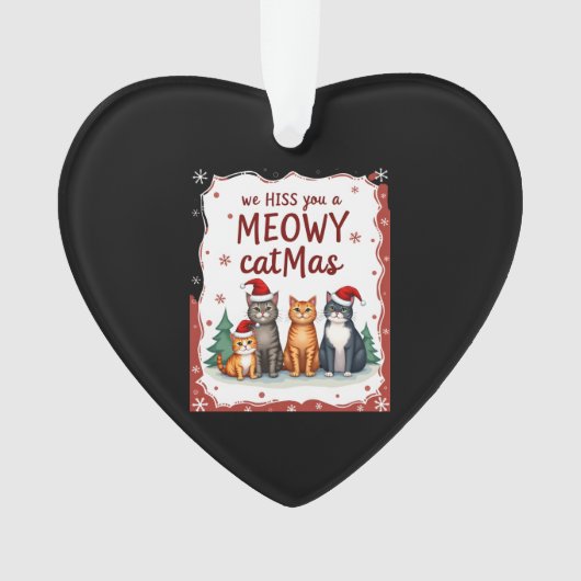 We Hiss You A Meowy Catmas Funny Cat Christmas Ugl (devant)