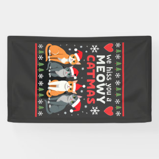 We Hiss You A Meowy Catmas Funny Cat Christmas Ugl Spandoek