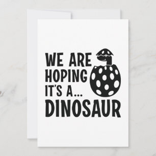 We hopen dat het een dinosaurus is bedankkaart