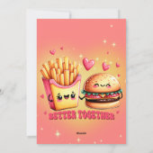We horen bij Burger en Fries Love Feestdagenkaart (Achterkant)
