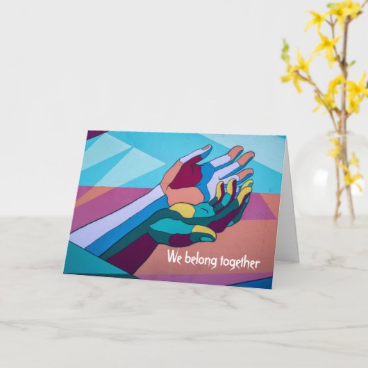 We horen bij elkaar, net als Yin & Yang Kaart (Gele Bloem)