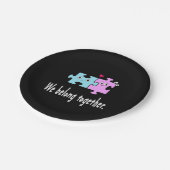 We horen bij elkaar papieren bordje (Gekanteld)