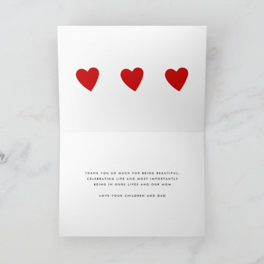 We horen onze moeder | Liefde MOM | Fijne Moederda Kaart (Binnen)