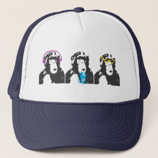 We horen, we spreken, we zien dingen trucker pet