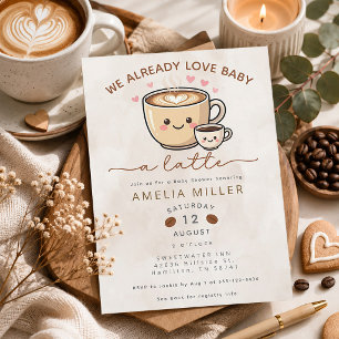 'We houden al van Baby een Latte' Coffee Baby Show Kaart