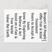 We houden onze beloften na briefkaart (Achterkant)