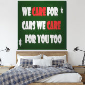 We houden van auto's Poster Canvas Afdruk (Insitu (Slaapkamer))
