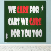 We houden van auto's Poster Canvas Afdruk (Insitu (Houten vloer))